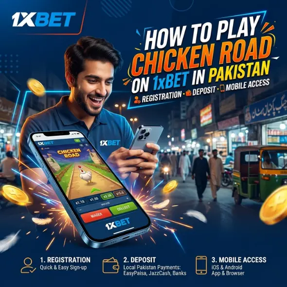 How to Play Chicken Road on 1xBet in Pakistan: Registration, Deposit and Mobile Access