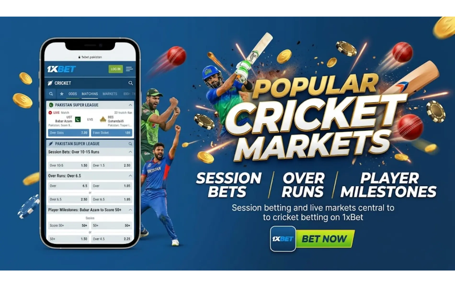 Popular Cricket Markets: Session Bets, Over Runs and Player Milestones