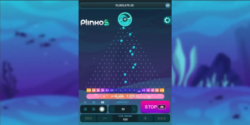 1xBet Plinko Game